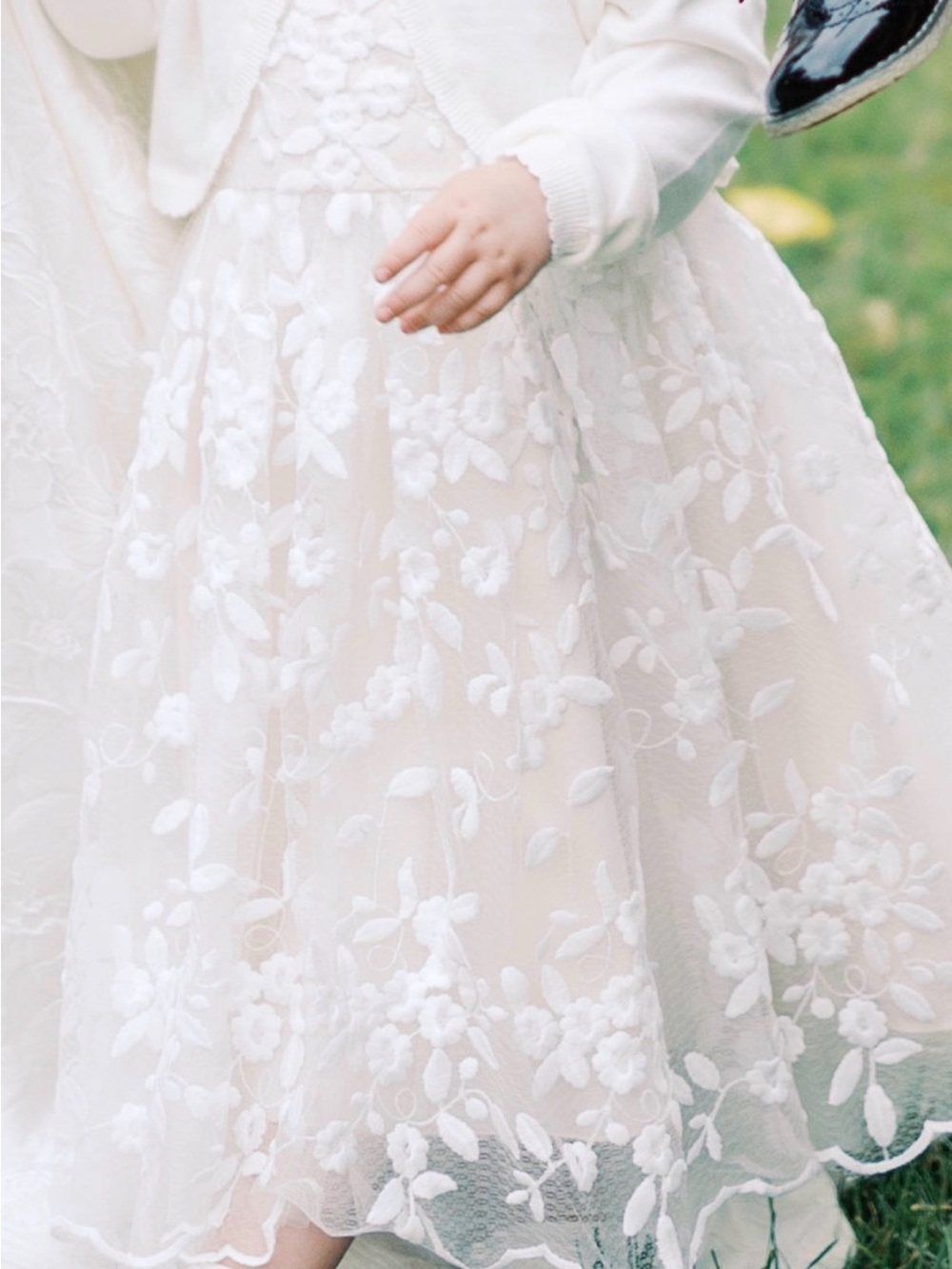 Princess Daliana Lindi lace flower girl dress from Anthropologie
